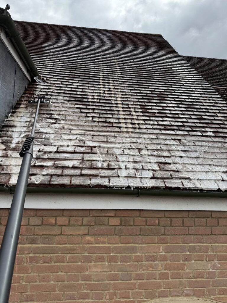 Roof cleaning in Swindon by Cotswold Roof Cleaning